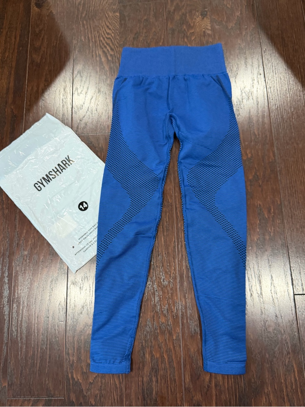Gymshark Sport Seamless Leggings Body Fit Blue Women Size Small NEW